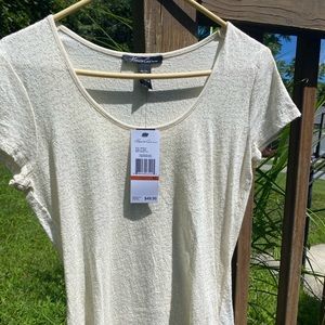 Womens Kenneth Cole ivory sequin top